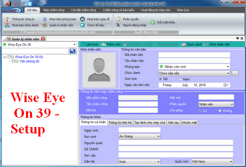Download file cài đặt và hướng dẫn sử dụng Phần mềm chấm công Wise Eye (các phiên bản)