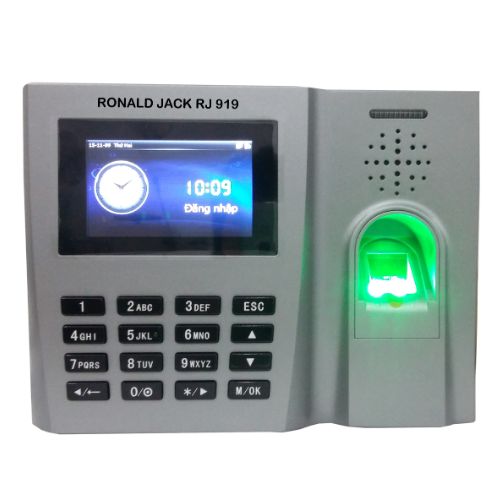 Máy chấm công vân tay, thẻ cảm ứng RONALD JACK RJ919