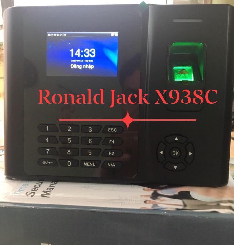 Máy chấm công vân tay, thẻ cảm ứng RONALD JACK X938-C