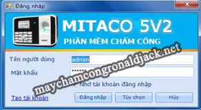 Mitaco 5V2 - Phần mềm miễn phí cho máy chấm công